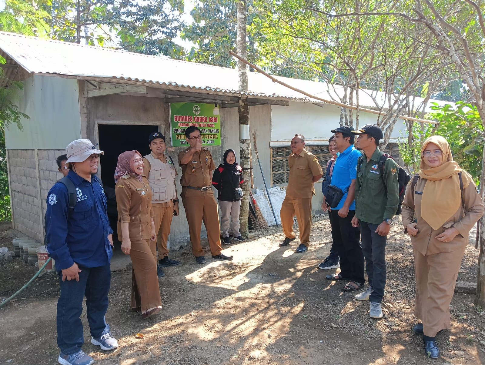 Monev kegiatan fisik Dana Desa semester 1 Desa Tegalasri dan Bumdes Ternak burung puyuh